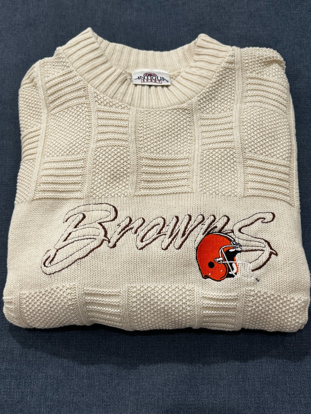 Vintage Cleveland Browns Antigua Sweater NFL Size XL